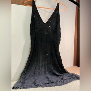 Raya Sun Two Tone Dress with Sequins